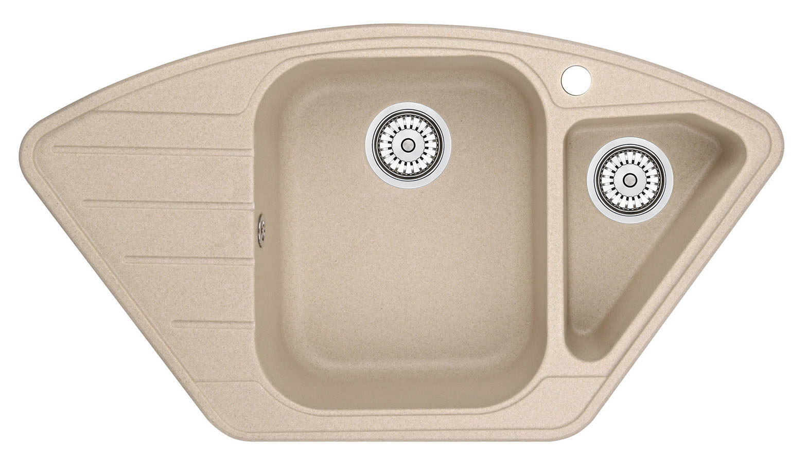 Мойка кухонная Granula многоугольная кварц 9101, ПЕСОК