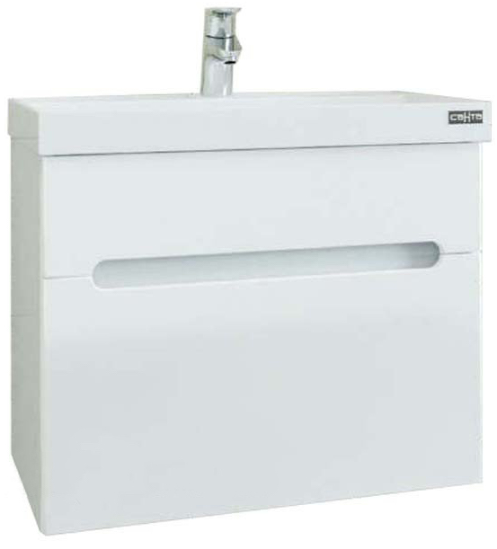 Тумба под раковину Лондон 60 подвесная 2 ящика Санта 224002л