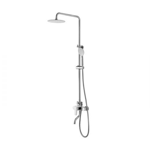 Смеситель для ванны с верхним душем, хром/белый, Cloud, IDDIS, CLOSB00i06