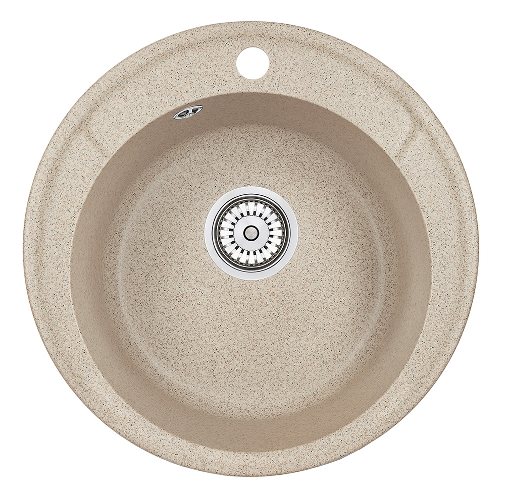 Мойка кухонная Granula круглая кварц 4802, КЛАССИК