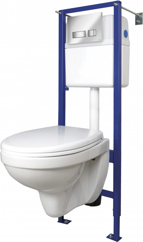 Комплект Cersanit унитаз+инсталляция+сиденье+клавиша S-SET-DEL/Vec/tpl/mo-cm-w