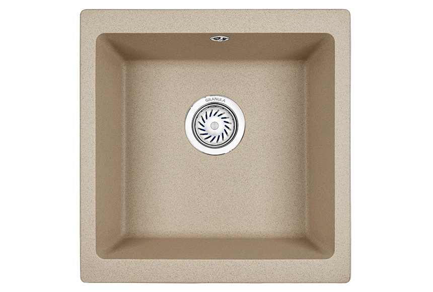 Мойка кухонная Granula квадратная кварц 4451, ПЕСОК
