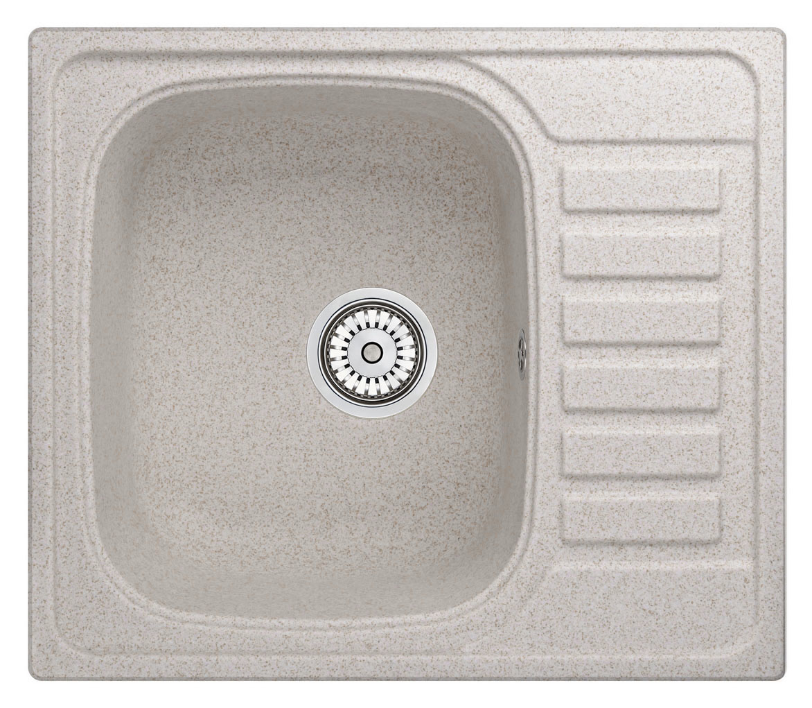 Мойка кухонная Granula квадратная кварц 5801, ПИРИТ