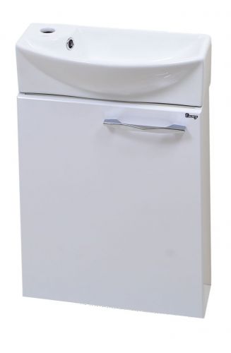 Тумба Emmy Мия 46 с раковиной Мелана (Левый)