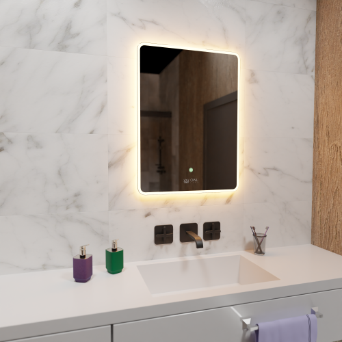 Skansen Зеркало с LED подсветкой и сенсором, 600х800