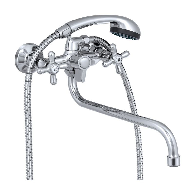 Смеситель для ванны с лейкой Славен СЛ-ДВ-О31