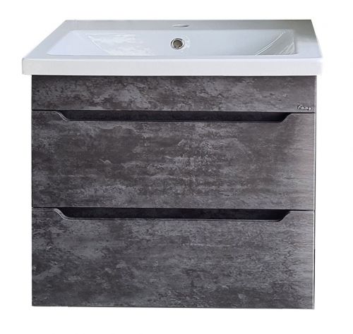 Тумба Emmy Стоун 60х70 с раковиной Como подвесная