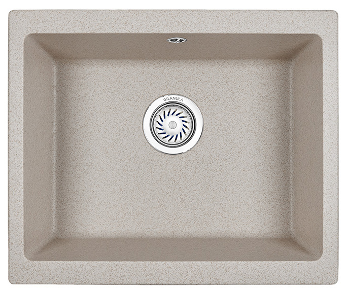 Мойка кухонная Granula квадратная кварц 5551, ПИРИТ
