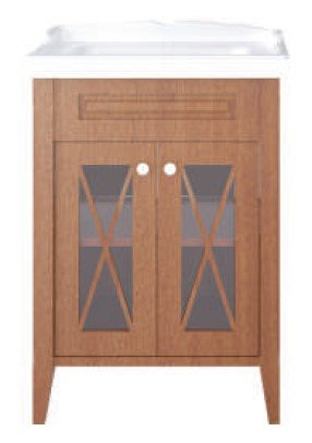 Тумба под раковину Creto Vetra 60, цвет орех