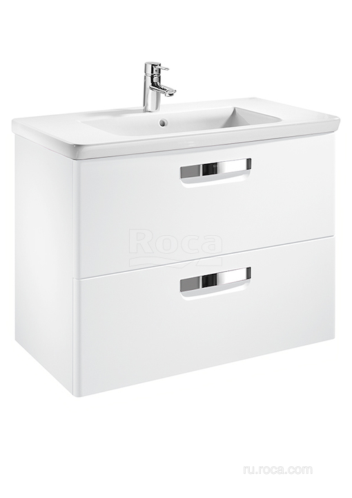 Тумба под раковину Roca The Gap 60 белая матовая ZRU9302734