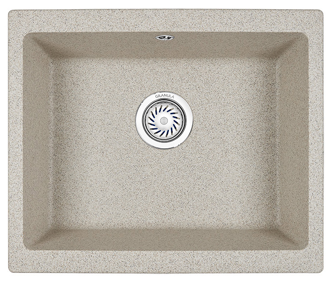 Мойка кухонная Granula квадратная кварц 5551, КЛАССИК