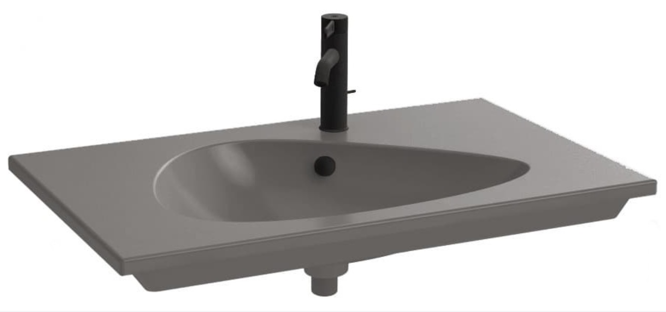 Подвесная раковина-столешница Jacob Delafon Nouvelle Vague 81х51 см EXAR112-Z-MG2