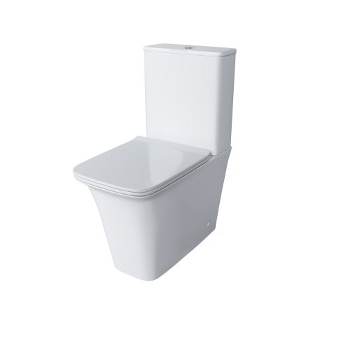 Унитаз Galaxy GR-4468S (620*345*800) напольный БЕЗОБОДКОВЫЙ с тонкой крышкой, 2 места