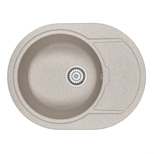 Мойка кухонная Granula овальная кварц 6502, ПИРИТ