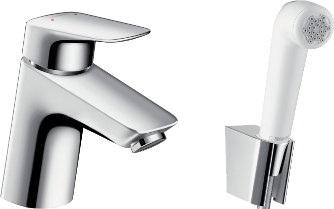 Смеситель для раковины с гигиеническим душем Hansgrohe Logis 71290000