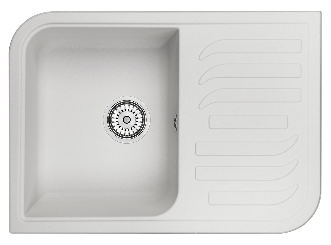 Мойка кухонная Granula прямоугольная кварц 7001, АРКТИК