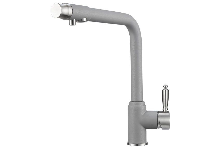 Смеситель для кухни Granula GR-2301 алюминиум, 2301al