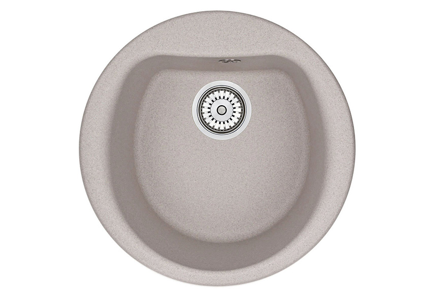 Мойка кухонная Granula круглая кварц 5101, АНТИК
