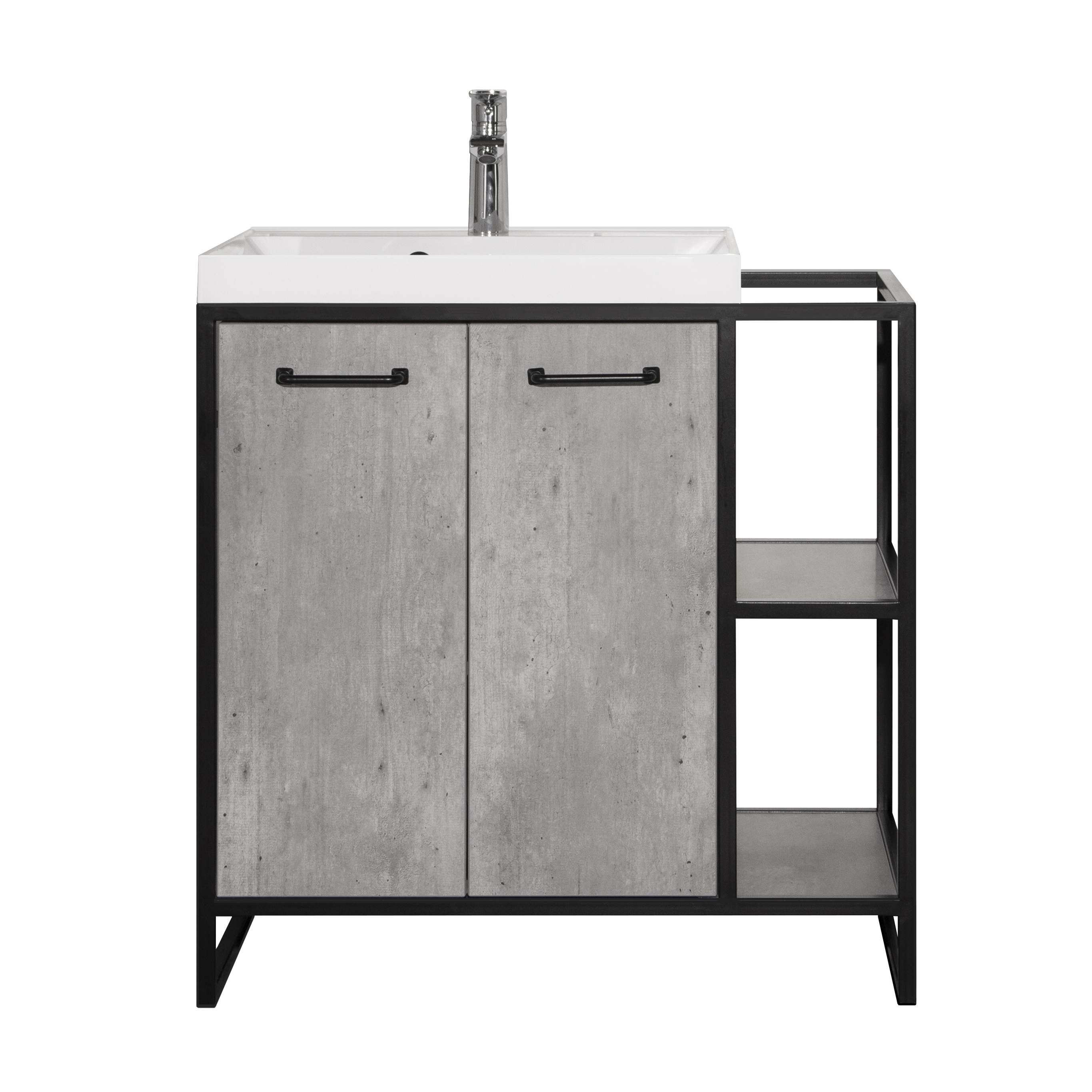 Тумба напольная Style Line Лофт 60/80 Бетон, под раковину