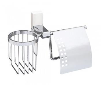 Держатель туалетной бумаги и освежителя Wasserkraft Leine K-5059WHITE