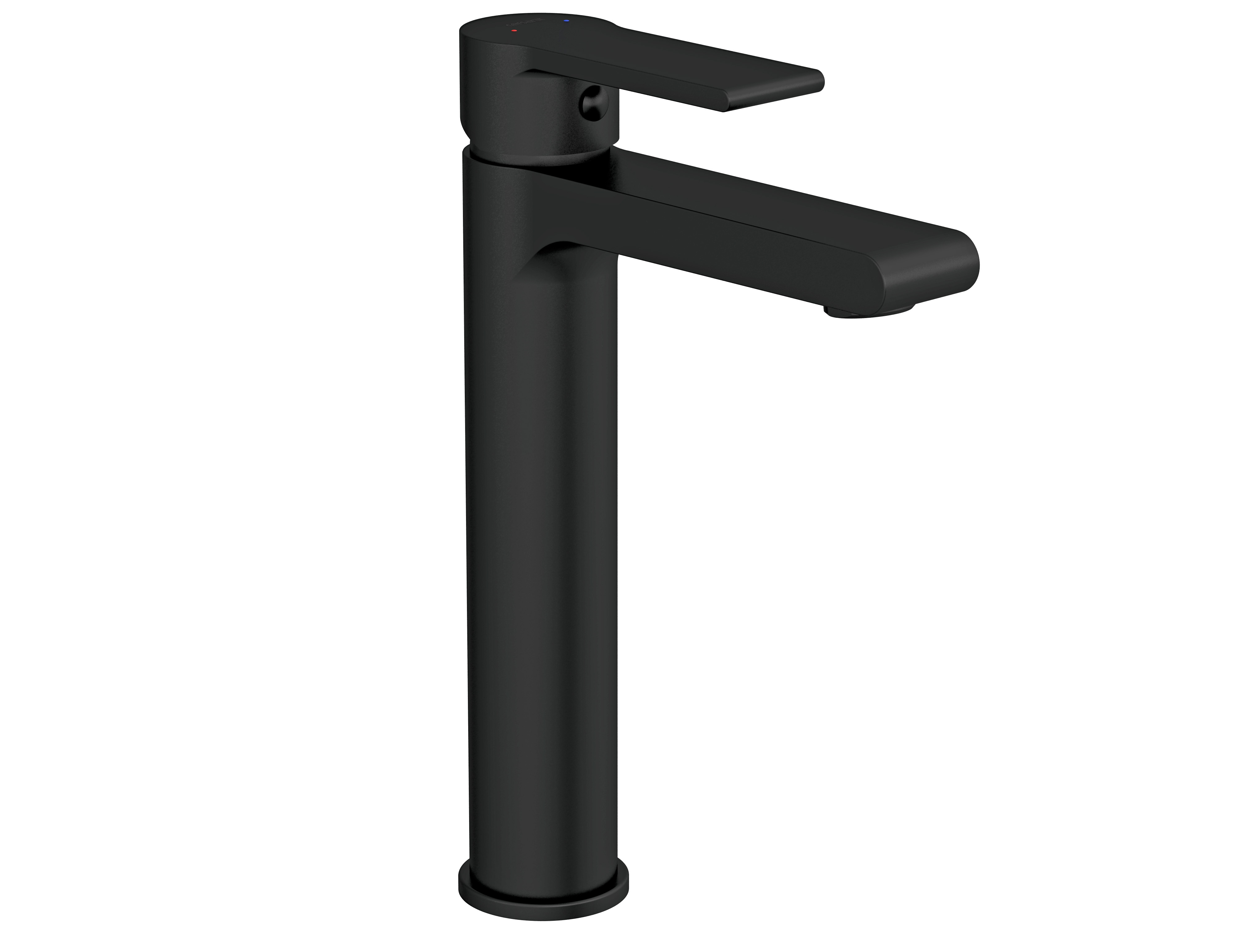 Смеситель BRASKO BLACK высокий для раковины с клик-клак Cersanit 63111