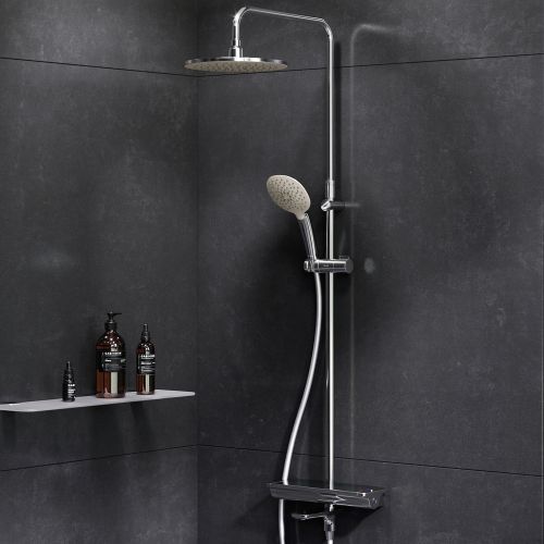 F0770A500 Spirit V2.0 душ.система, набор: смеситель д/ванны/душа с термостатом, верхн. душ d 250 мм,