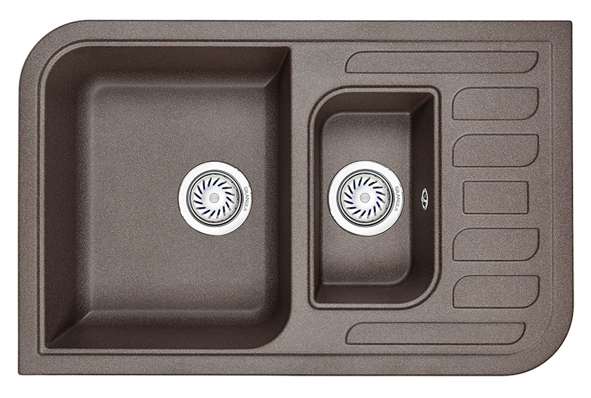 Мойка кухонная Granula прямоугольная кварц 7803, ЭСПРЕССО