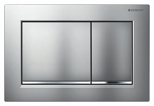 Клавиша смыва Geberit Omega 30 115.080.KN.1 хром матовый, хром глянец