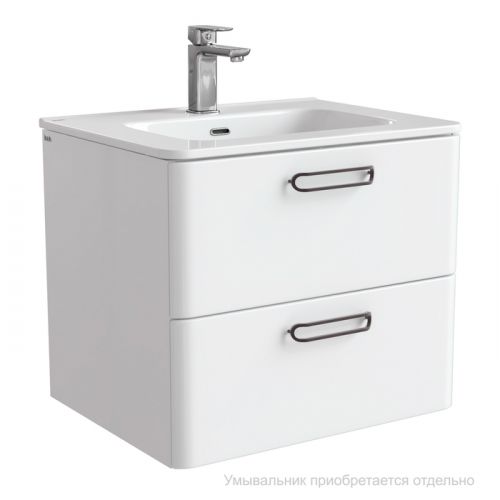 Тумба подвесная, белая, 60 см, Brick,  IDDIS, BRI60W0i95. Подходит умывальник: 0106000i28