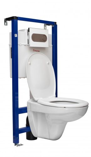 Подвесной унитаз  Fluenta BASIC в комплекте с крышкой Fluenta Basic Soft-Close Pestan