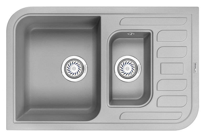 Мойка кухонная Granula прямоугольная кварц 7803, АЛЮМИНИУМ
