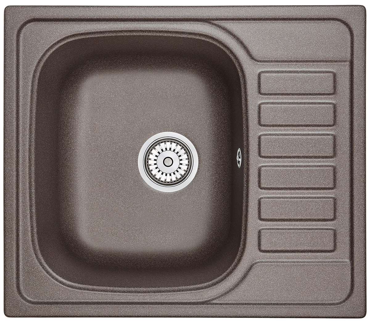 Мойка кухонная Granula квадратная кварц 5801, ЭСПРЕССО