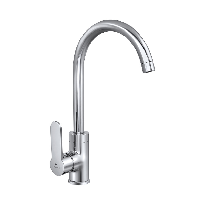 Смеситель для кухонной мойки с высоким изливом Славен СЛ-ОД-Ф22