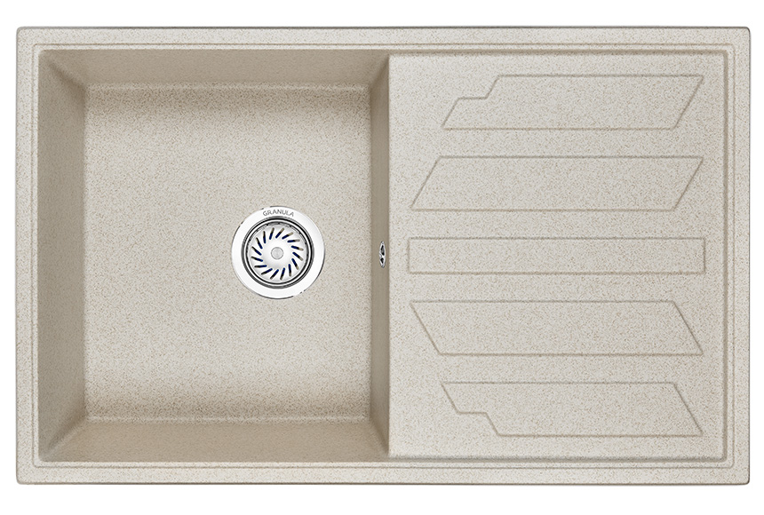 Мойка кухонная Granula прямоугольная кварц 8002, ПИРИТ