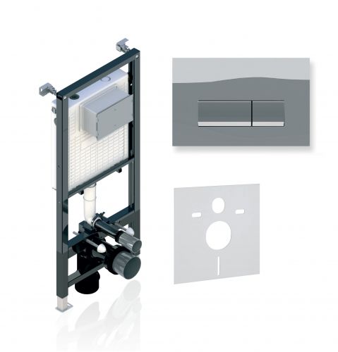 Инсталляция Alcora ST 1200 с клавишей INTEGRO Chrome