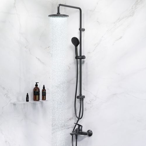 F42890A14 Gem набор 2в1: см-ль д/ванны/душа, верхний душ d 220 мм, ручн.душ 110 мм, 1 ф-ция, душевая