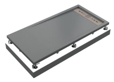 Экран для поддона Creto Scala 140x90, серый