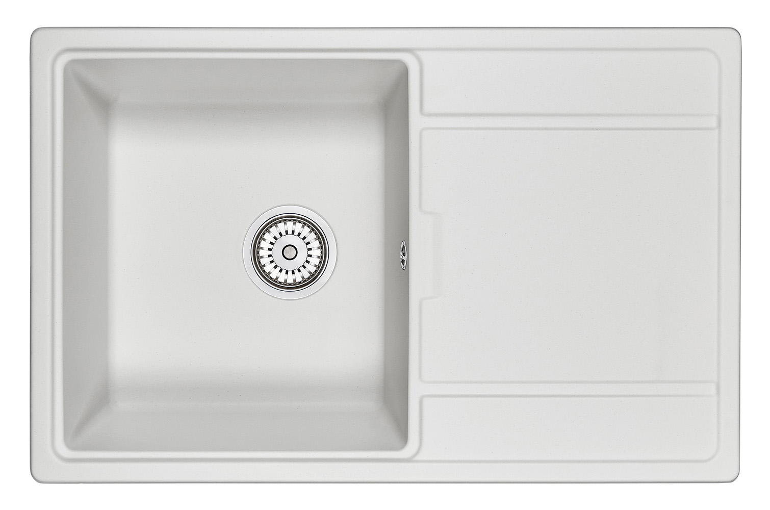 Мойка кухонная Granula прямоугольная кварц 7804, АРКТИК