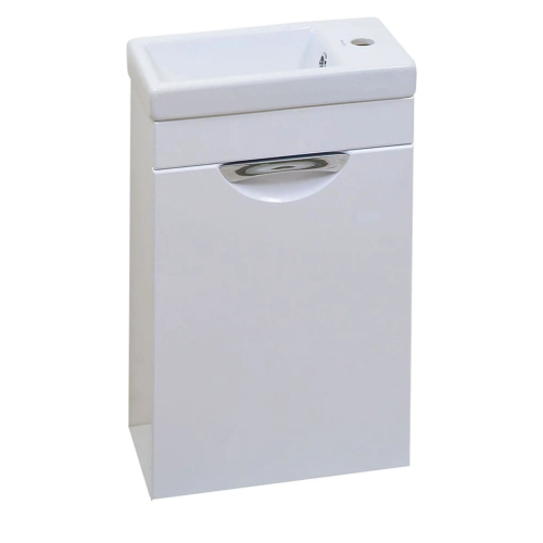 Тумба Emmy Милли 40 подвесная с раковиной Комо (Правый)