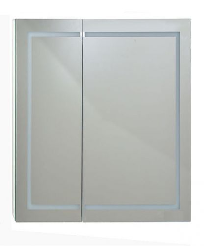 Зеркальный шкаф Emmy Родос (двухдверный) 80х80 с подсветкой