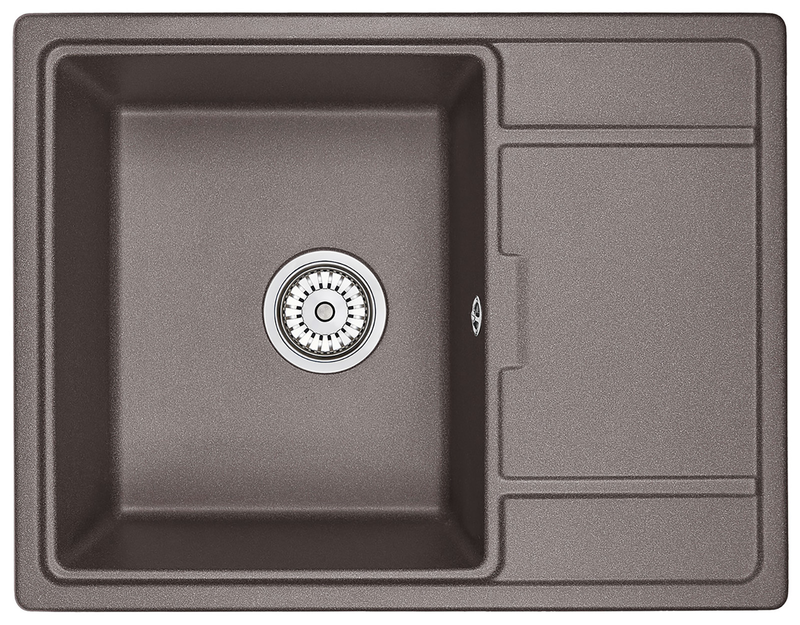 Мойка кухонная Granula прямоугольная кварц 6503, ЭСПРЕССО