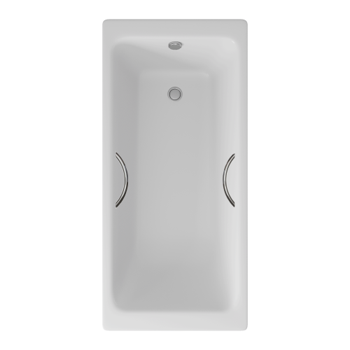 Ванна чугунная Delice Parallel 1700х800, с ручками