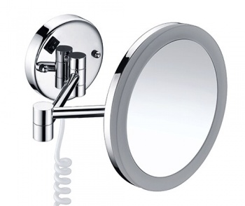 Зеркало с LED-подсветкой, 3-х кратным увеличением Wasserkraft K-1004