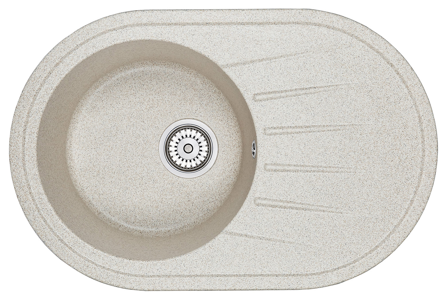 Мойка кухонная Granula овальная кварц 7601, КЛАССИК