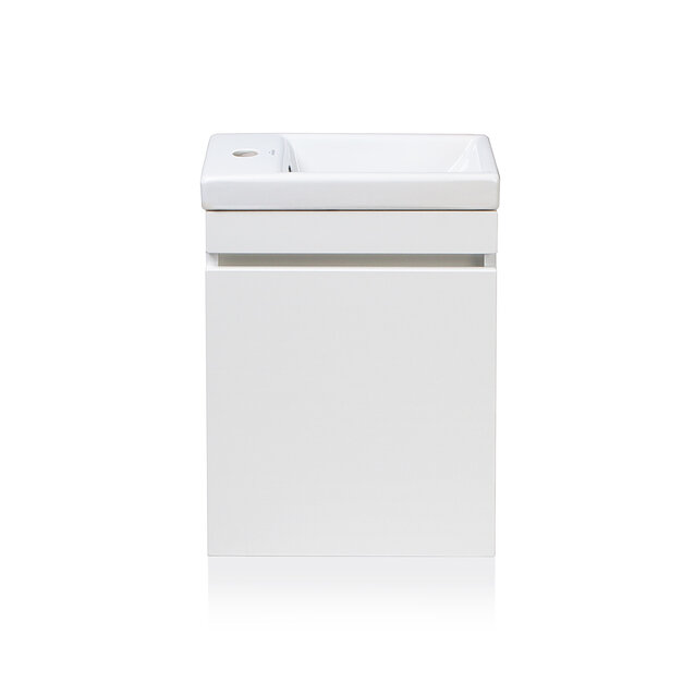 Тумба подвесная Style line Compact под раковину Como 40, Люкс белый