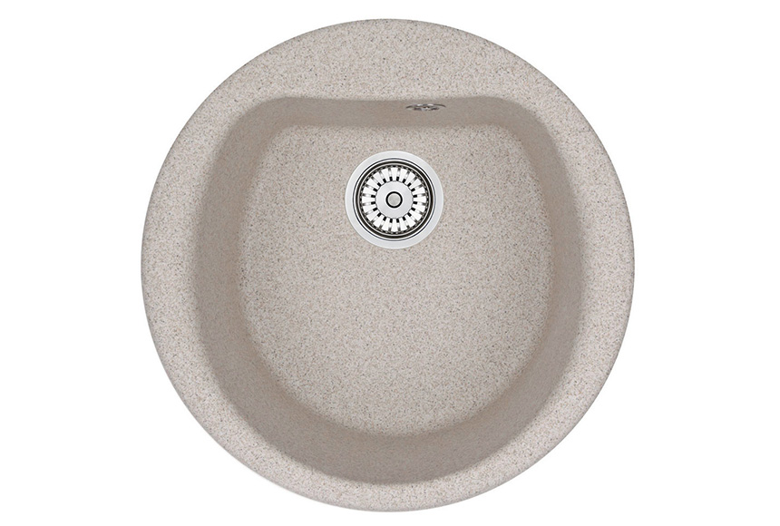 Мойка кухонная Granula круглая кварц 5101, КЛАССИК