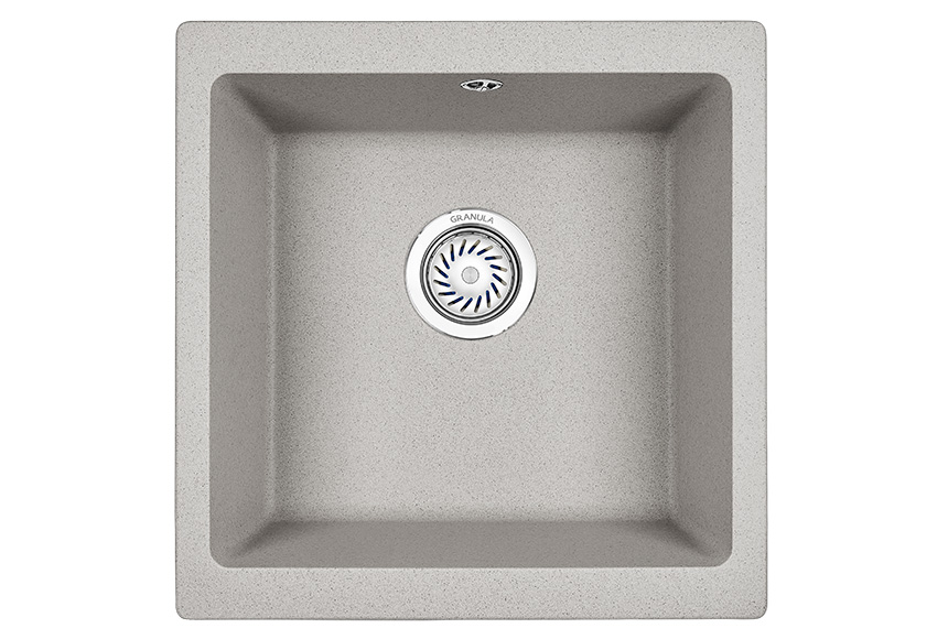 Мойка кухонная Granula квадратная кварц 4451, БАЗАЛЬТ