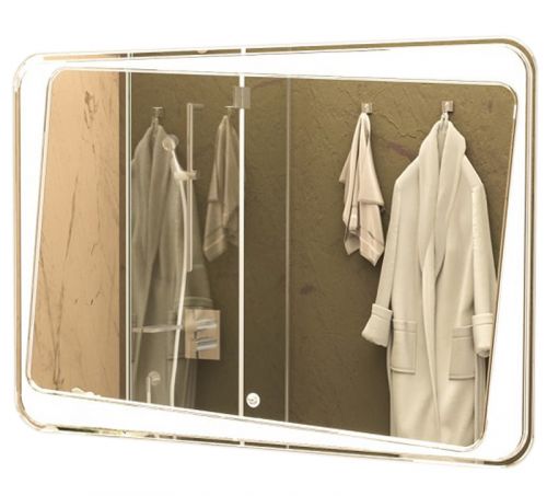 Зеркало AZARIO Benita 800х700, влагостойкое с подсветкой и гравировкой (CS00063644)