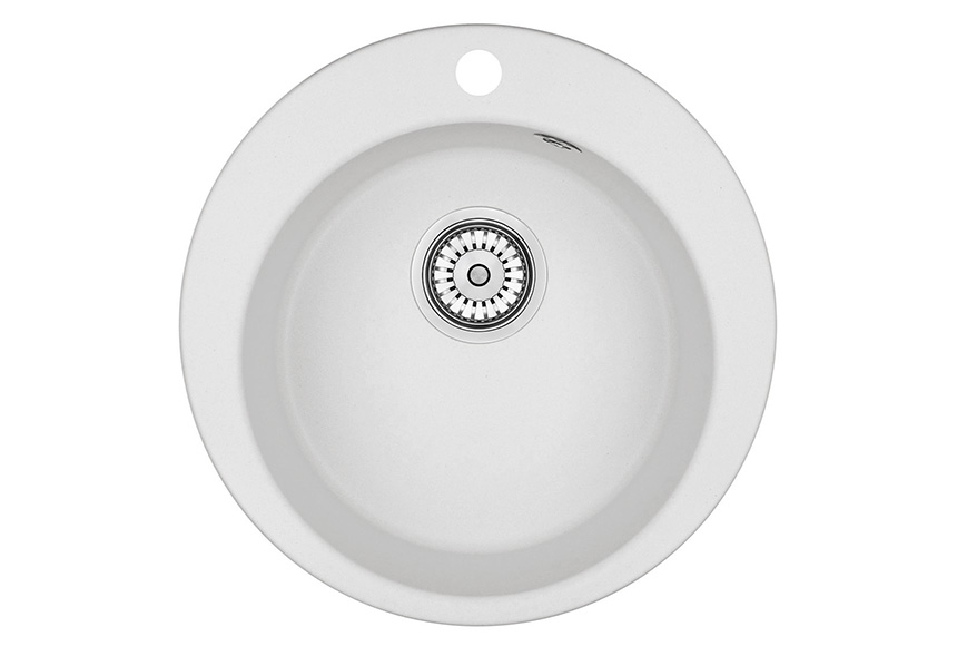 Мойка кухонная Granula круглая кварц 4801, АРКТИК