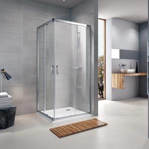 Душевое ограждение "KOLLER POOL" GRACE G12080SC 1200x800x1900 прозрачное Transparent  6мм CALC FREE хром